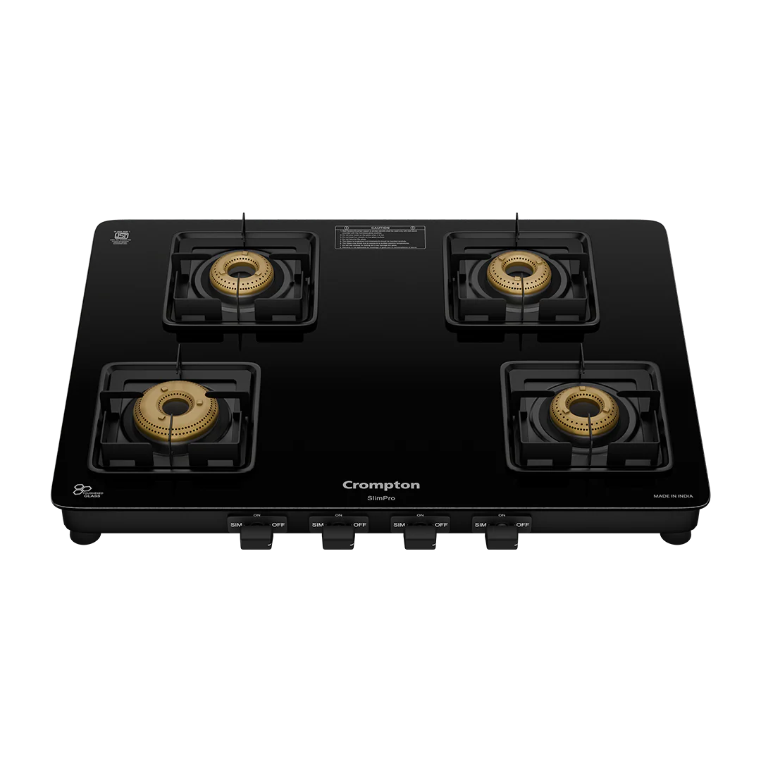 Crompton Cooktop SlimPro 4 Burner 70 cm Slim Glass